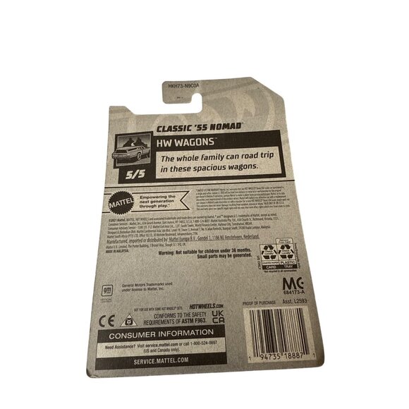 Hot Wheels Classic 55 Nomad HW Wagons Series Red Chevy Diecast Car 1:64 - Picture 6 of 6